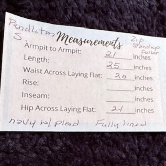 Pendleton Navy Blue Fuzzy Sherpa Zip Jacket, Size Small - Picture 9 of 9